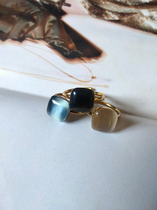 Anello Dado colore Cielo