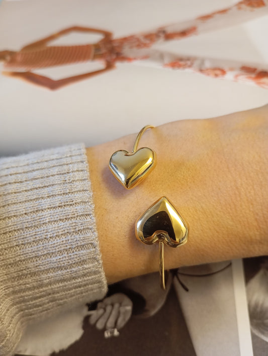 Bracciale Gold 2 Cuori